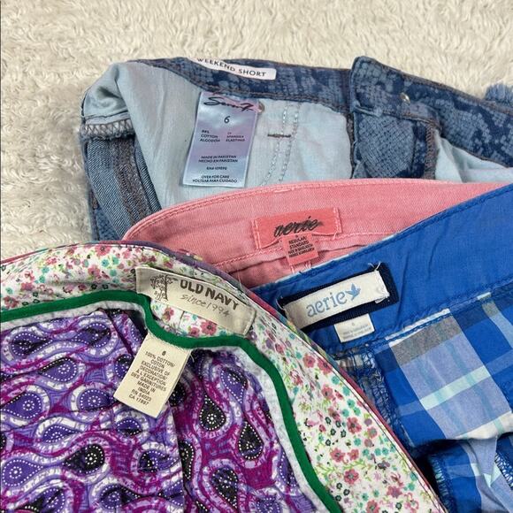 Clearance bundle lot of 4 shorts, size 6 - Aerie, Seven, Old Navy - Picture 9 of 9